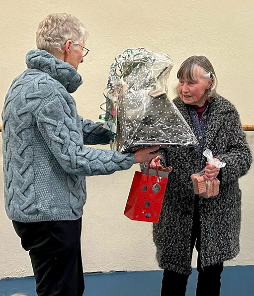 Rose Bowen retired after 45 years singing in Côr Dyfed Choir